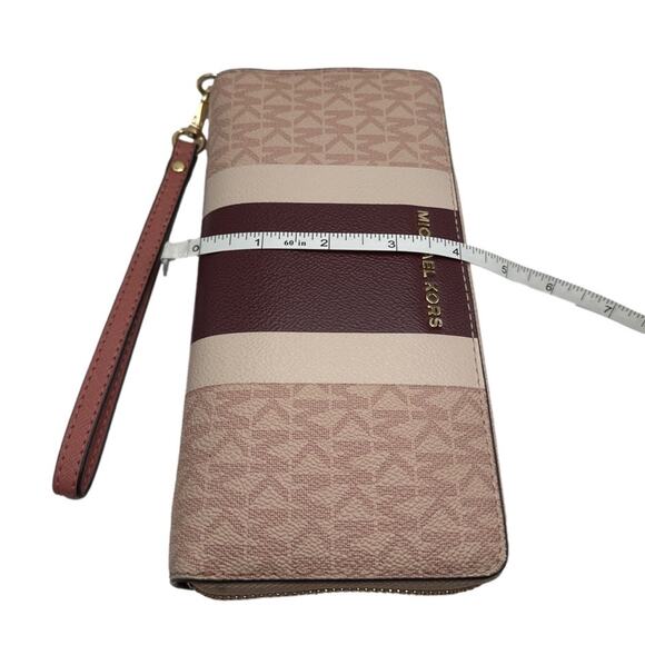MICHAEL KORS JET SET TRAVEL CONTINENTAL WALLET IN BALLET MULTI - Picture 11 of 11